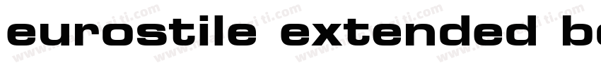 eurostile extended bold字体转换